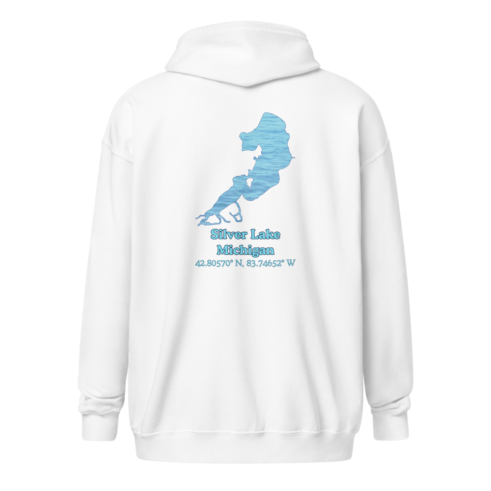 Silver Lake Unisex Zip Hoodie