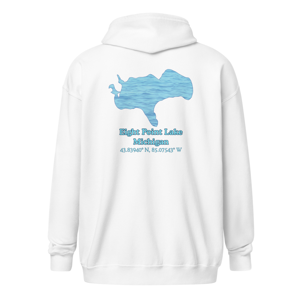 Eight Point Lake Unisex Zip Hoodie