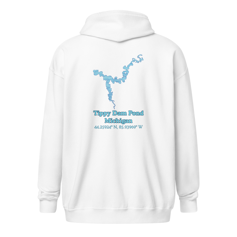 Tippy Dam Pond Unisex Zip Hoodie
