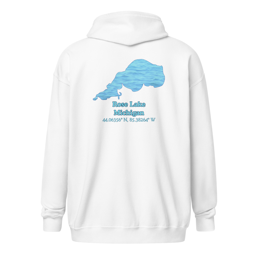 Rose Lake Unisex Zip Hoodie