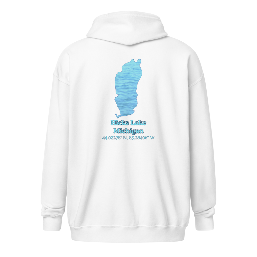 Hicks Lake Unisex Zip Hoodie