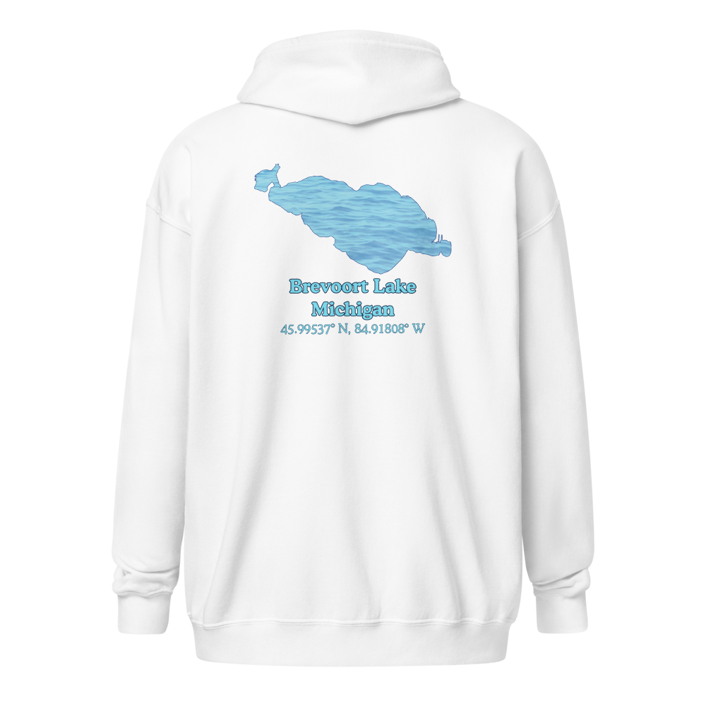 Brevoort Lake Unisex Zip Hoodie