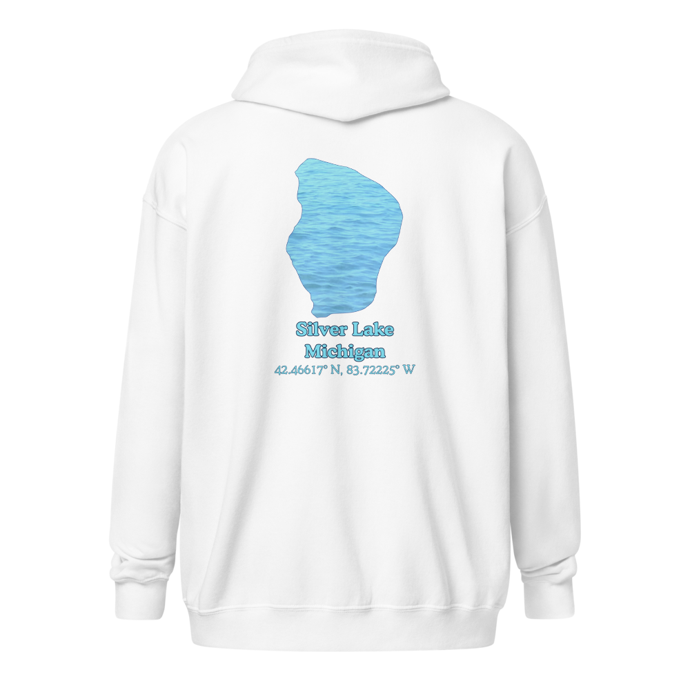 Silver Lake Unisex Zip Hoodie