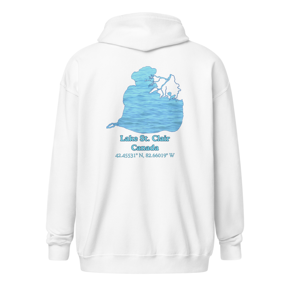 Lake St. Clair Unisex Zip Hoodie