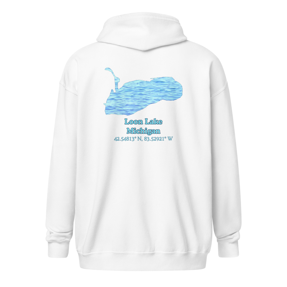 Loon Lake Unisex Zip Hoodie