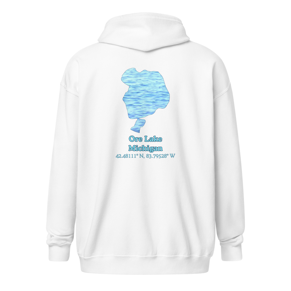 Ore Lake Unisex Zip Hoodie