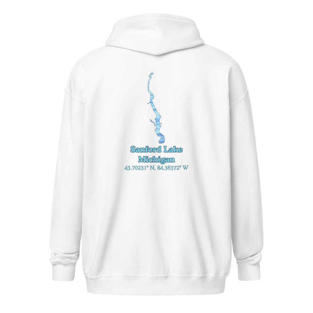 Sanford Lake Unisex Zip Hoodie