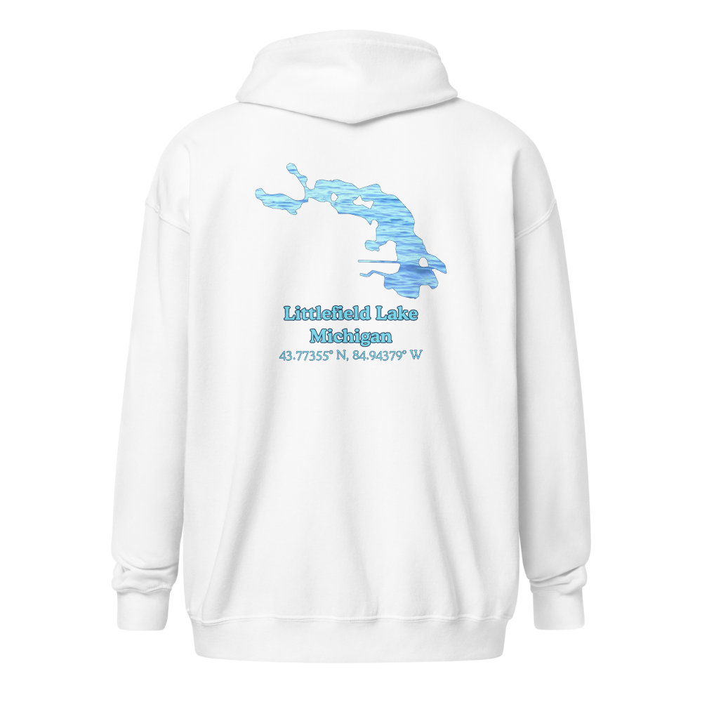 Littlefield Lake Unisex Zip Hoodie