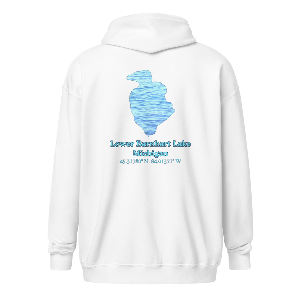Lower Barnhart Lake Unisex Zip Hoodie
