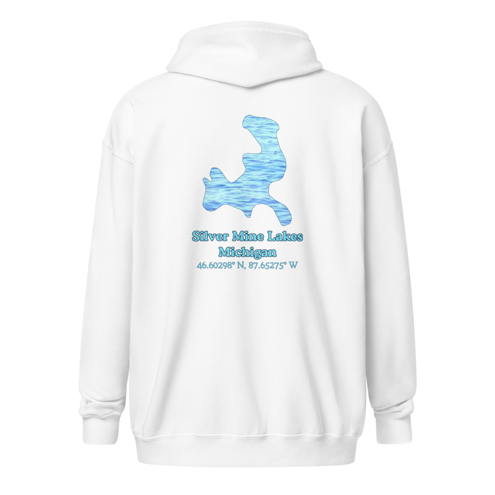 Silver Mine Lakes Unisex Zip Hoodie