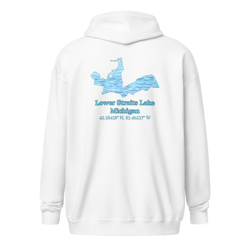 Lower Straits Lake Unisex Zip Hoodie