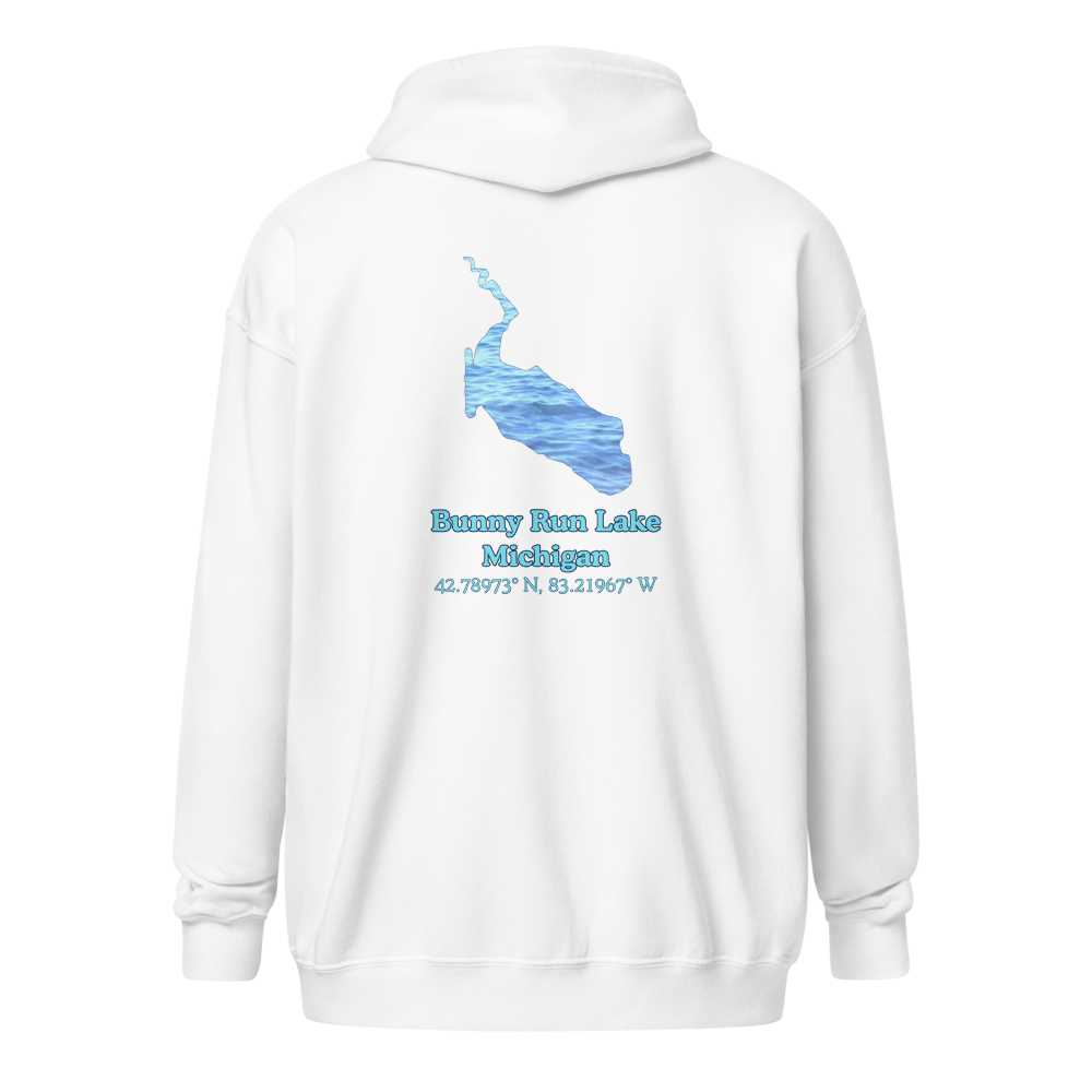 Bunny Run Lake Unisex Zip Hoodie