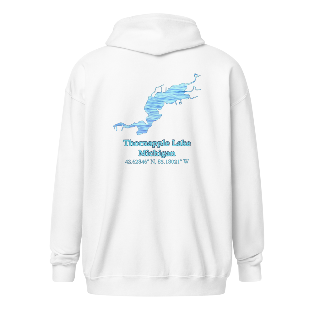 Thornapple Lake Unisex Zip Hoodie