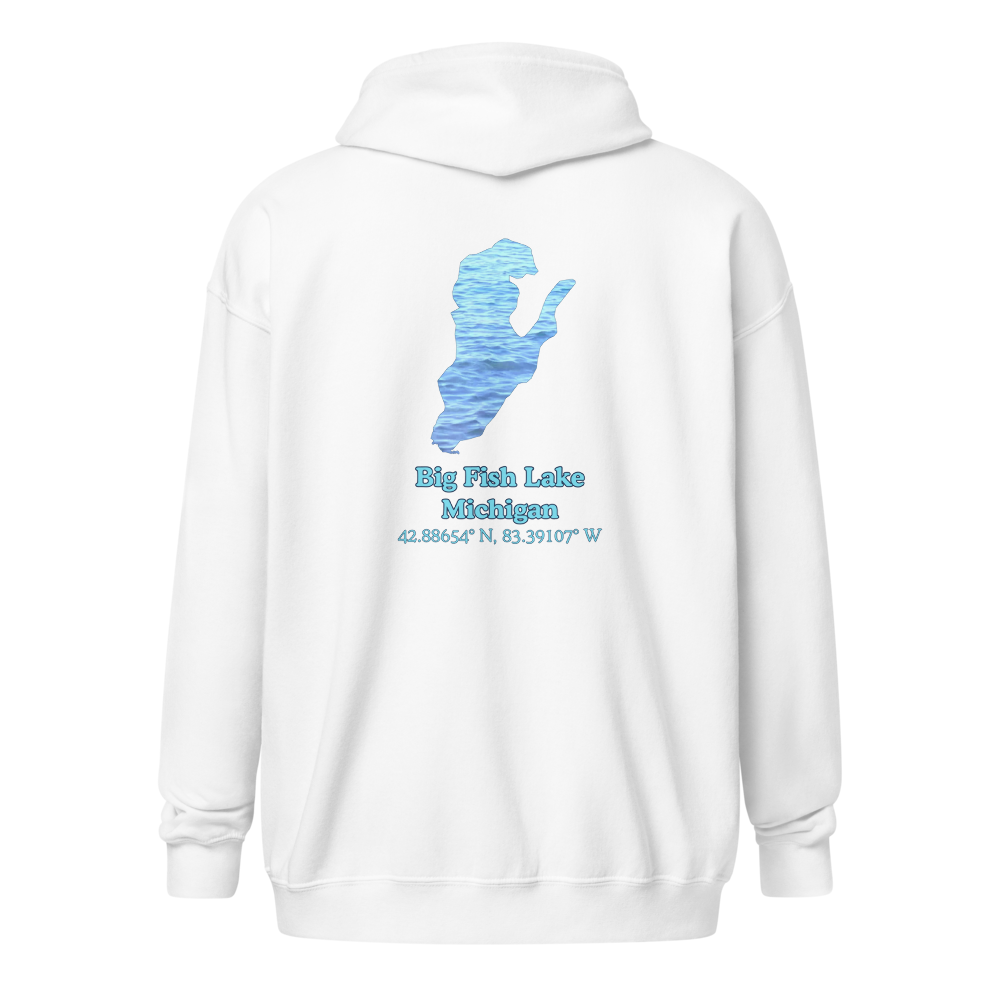 Big Fish Lake Unisex Zip Hoodie
