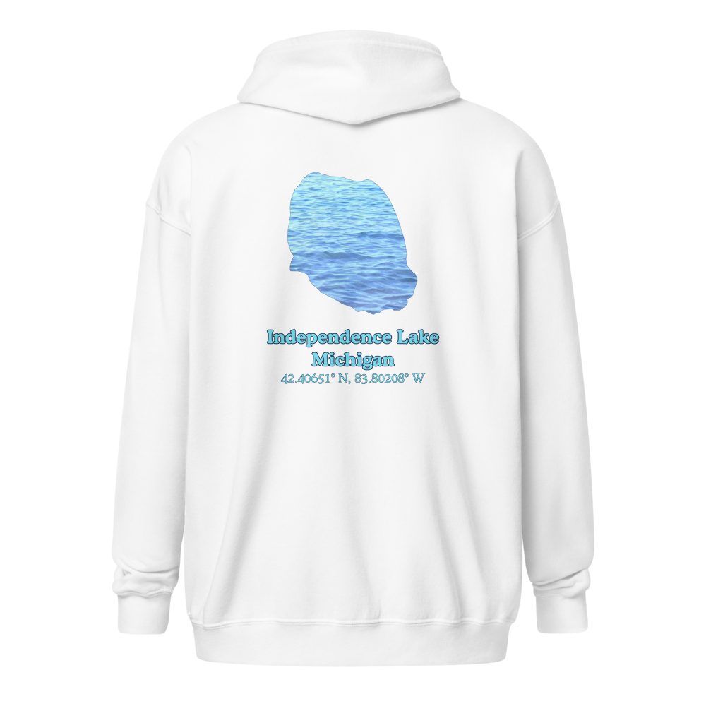 Independence Lake Unisex Zip Hoodie