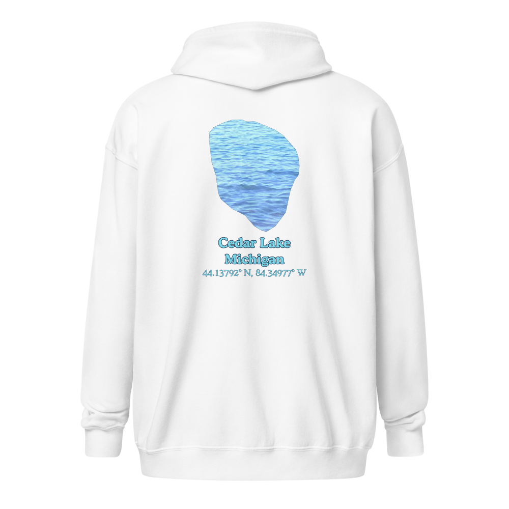 Cedar Lake Unisex Zip Hoodie