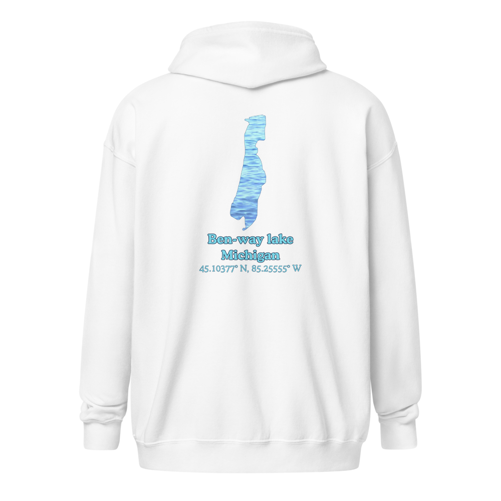 Ben-way lake Unisex Zip Hoodie