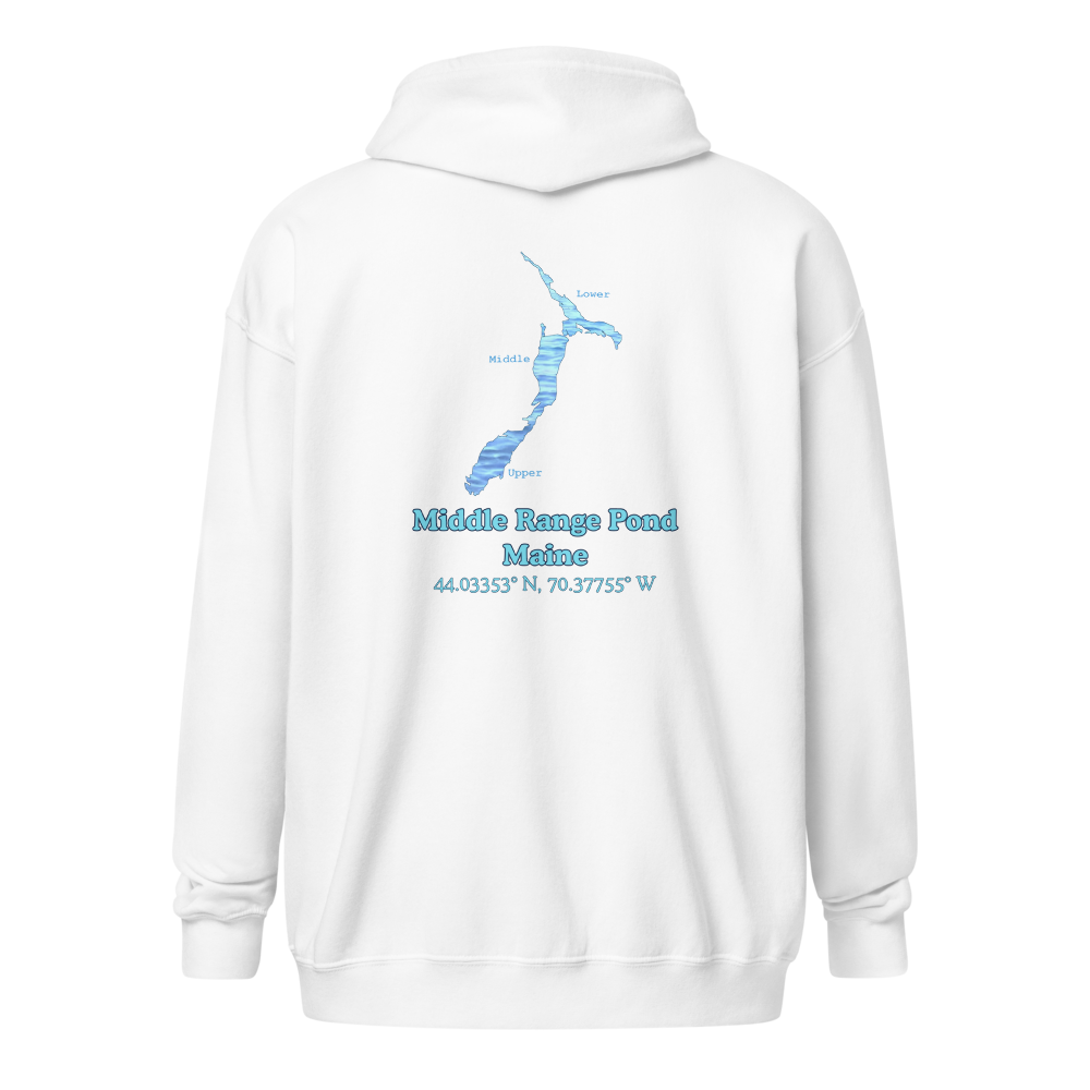 Middle Range Pond Unisex Zip Hoodie