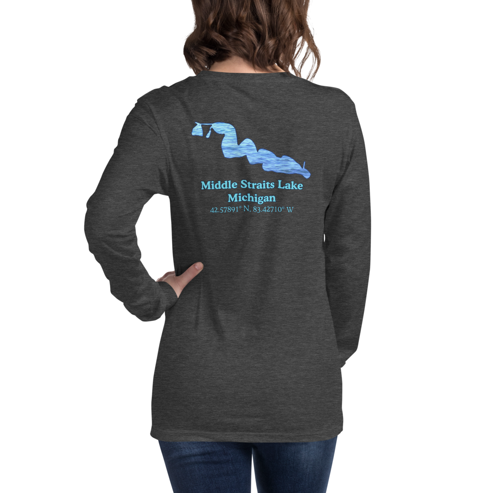 Middle Straits Lake Long Sleeve Unisex T-shirt