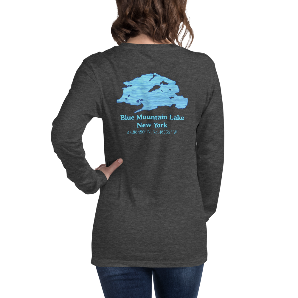 Blue Mountain Lake Long Sleeve Unisex T-shirt