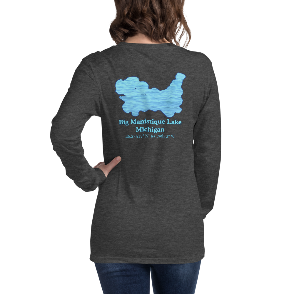 Big Manistique Lake Long Sleeve Unisex T-shirt