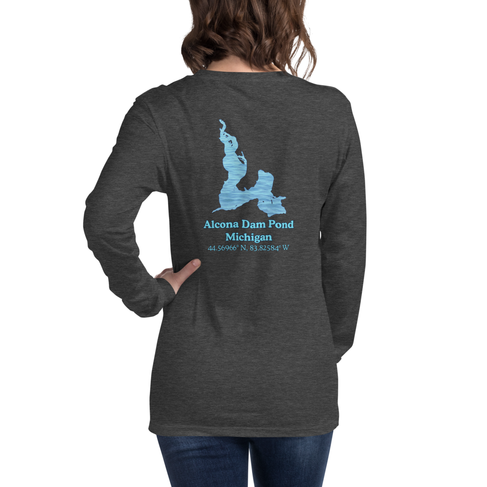 Alcona Dam Pond Long Sleeve Unisex T-shirt