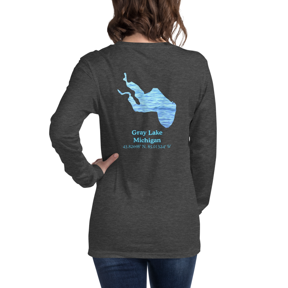 Gray Lake Long Sleeve Unisex T-shirt