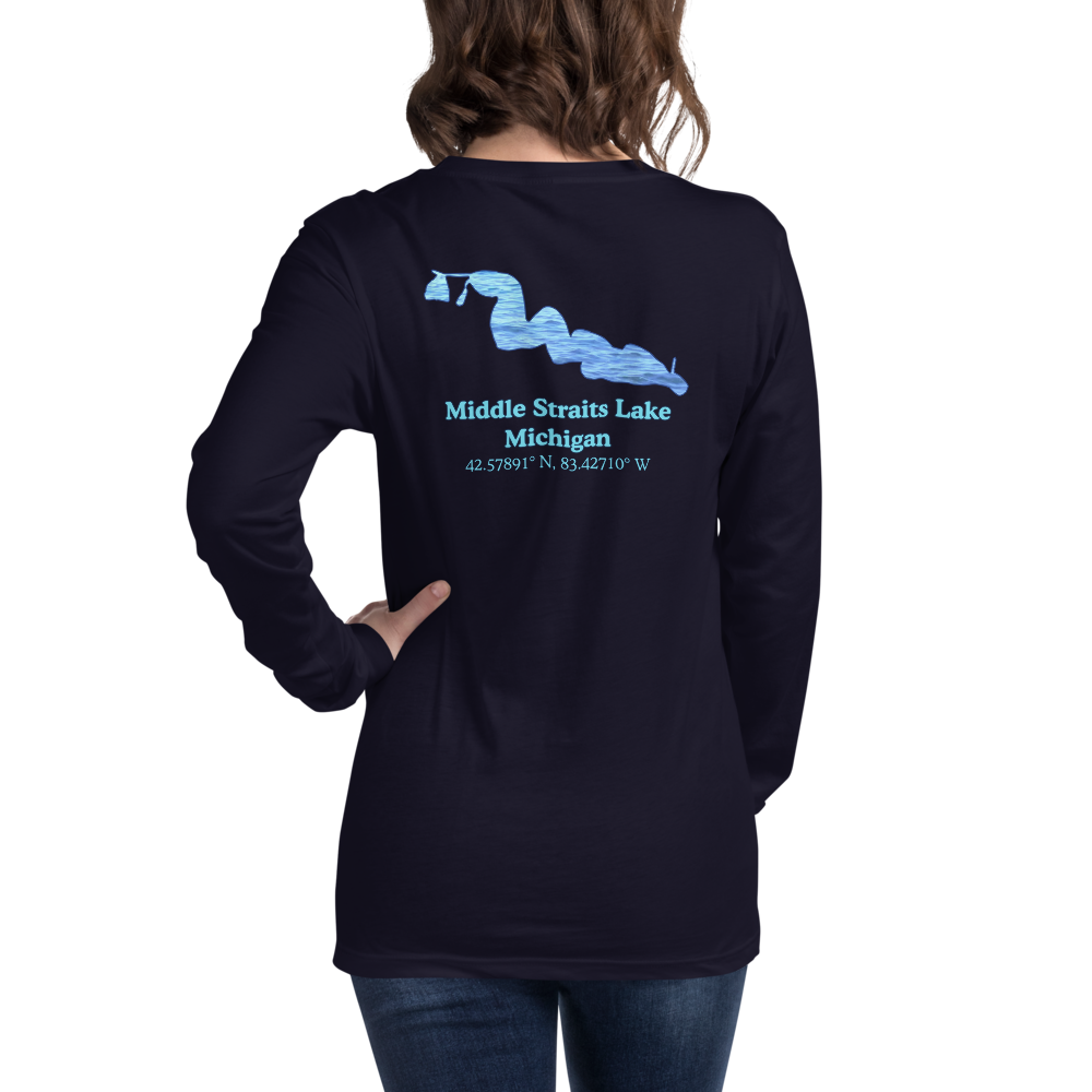 Middle Straits Lake Long Sleeve Unisex T-shirt