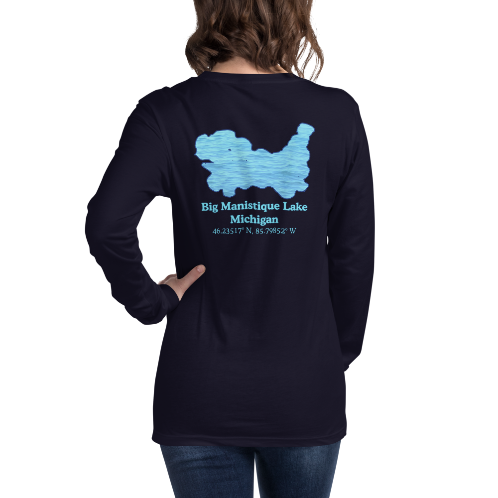 Big Manistique Lake Long Sleeve Unisex T-shirt