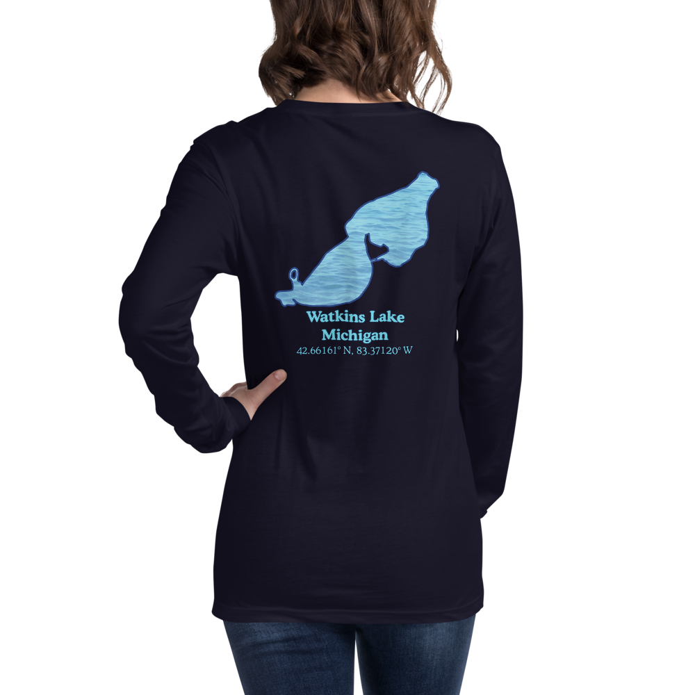 Watkins Lake Long Sleeve Unisex T-shirt