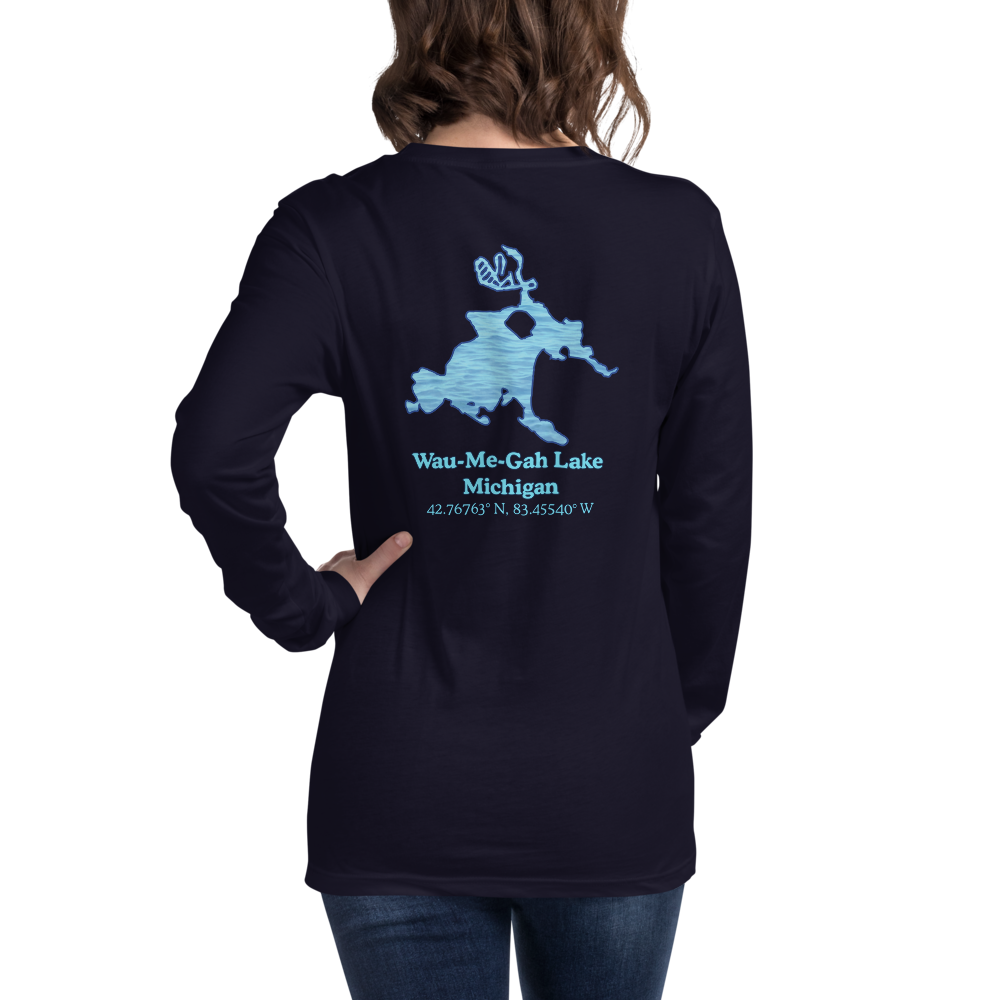 Wau-Me-Gah Lake Long Sleeve Unisex T-shirt