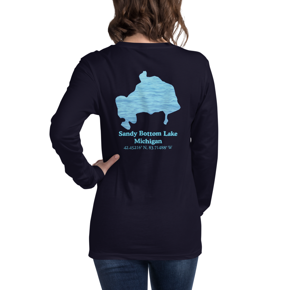 Sandy Bottom Lake Long Sleeve Unisex T-shirt