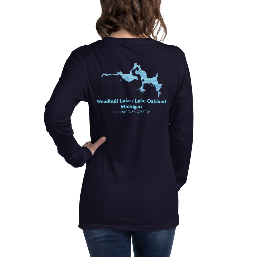 Woodhull Lake / Lake Oakland Long Sleeve Unisex T-shirt