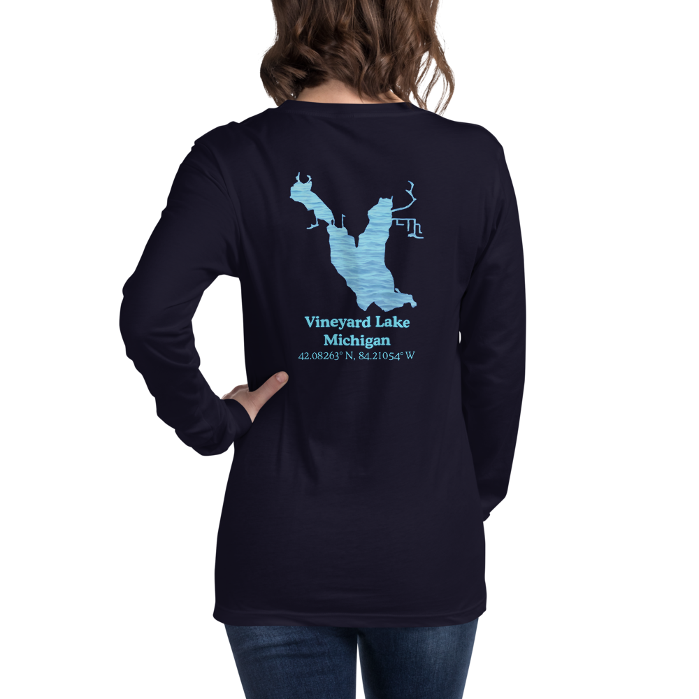 Vineyard Lake Long Sleeve Unisex T-shirt