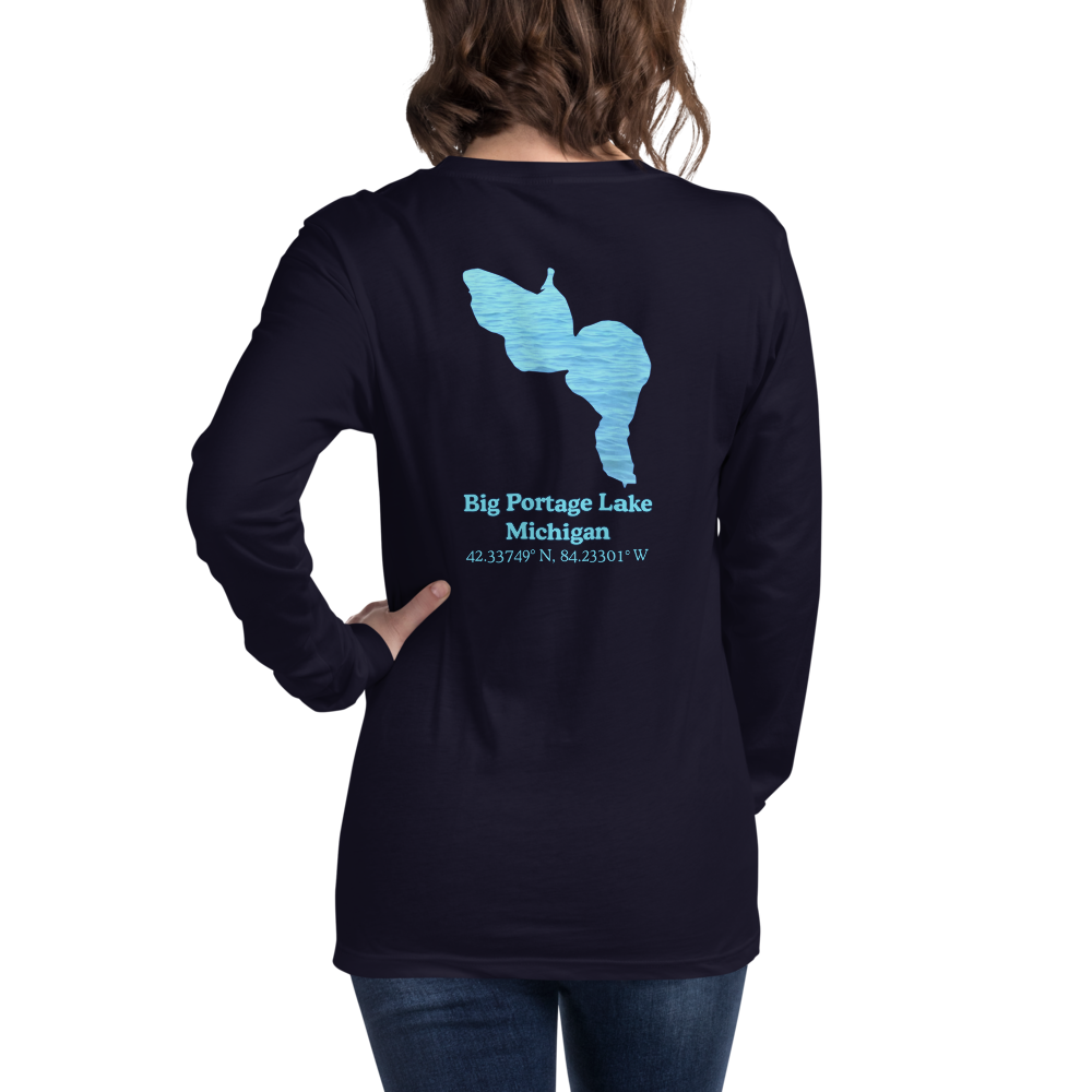 Big Portage Lake Long Sleeve Unisex T-shirt