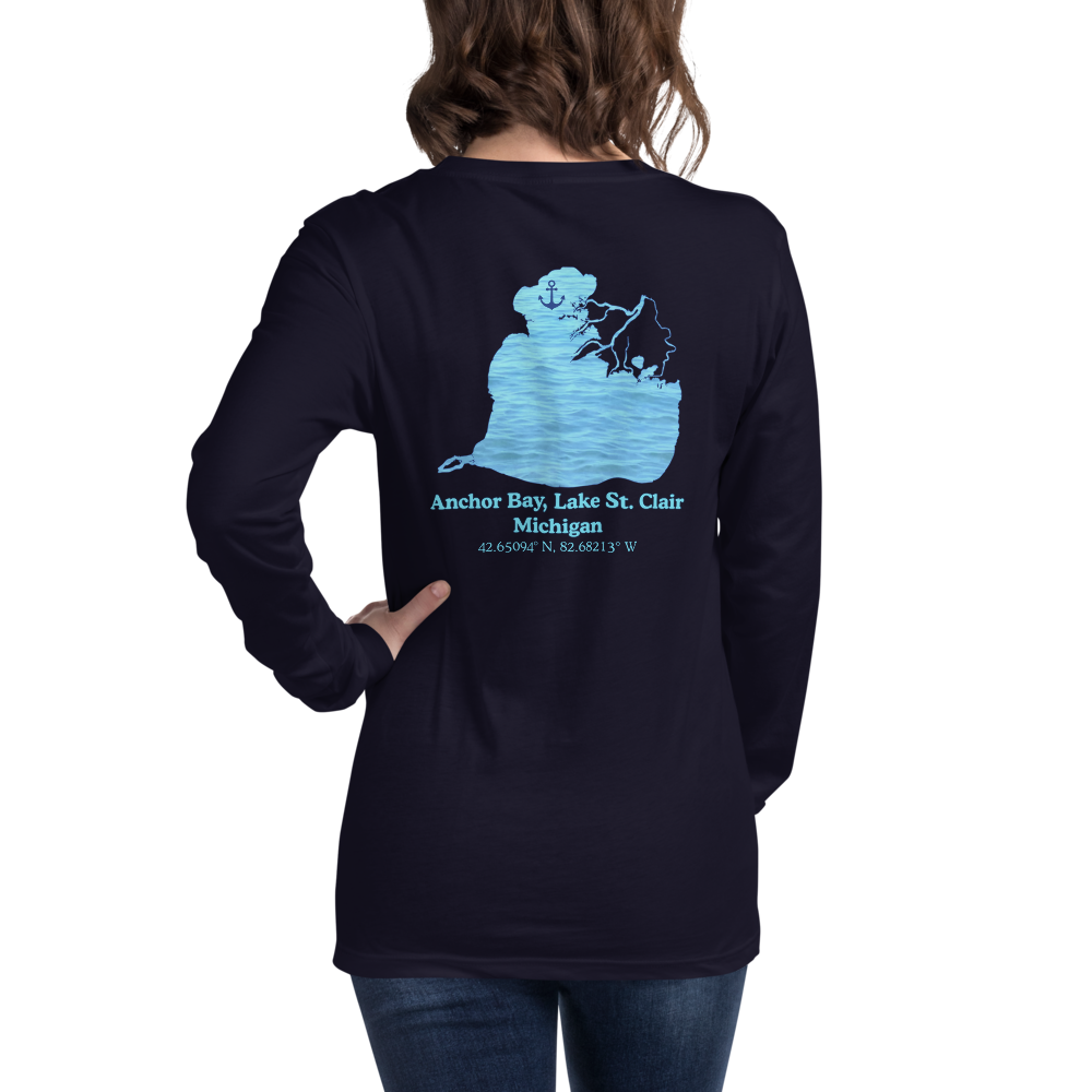 Anchor Bay, Lake St. Clair Long Sleeve Unisex T-shirt