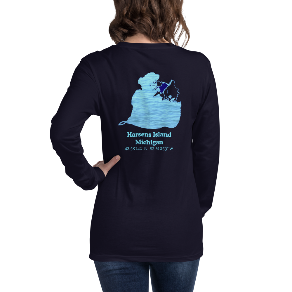 Harsens Island Long Sleeve Unisex T-shirt