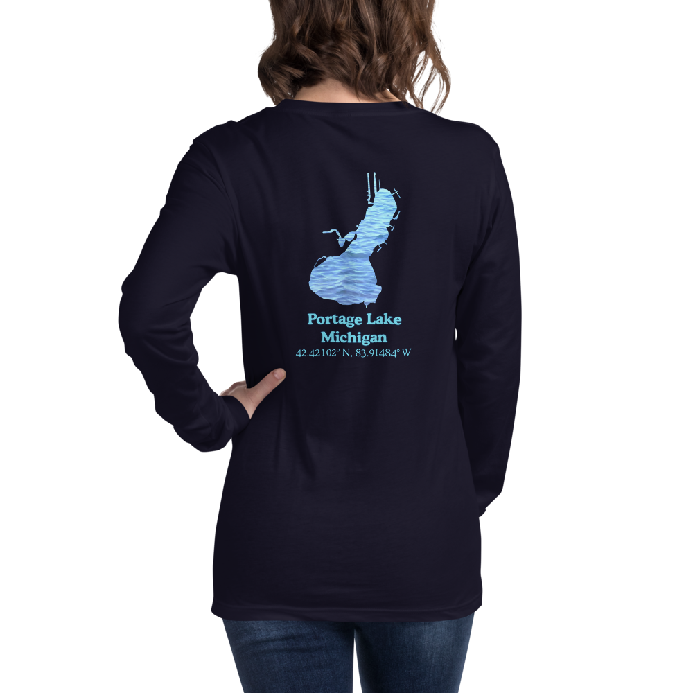 Portage Lake Long Sleeve Unisex T-shirt