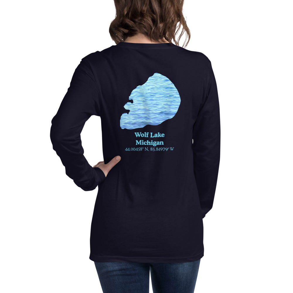Wolf Lake Long Sleeve Unisex T-shirt