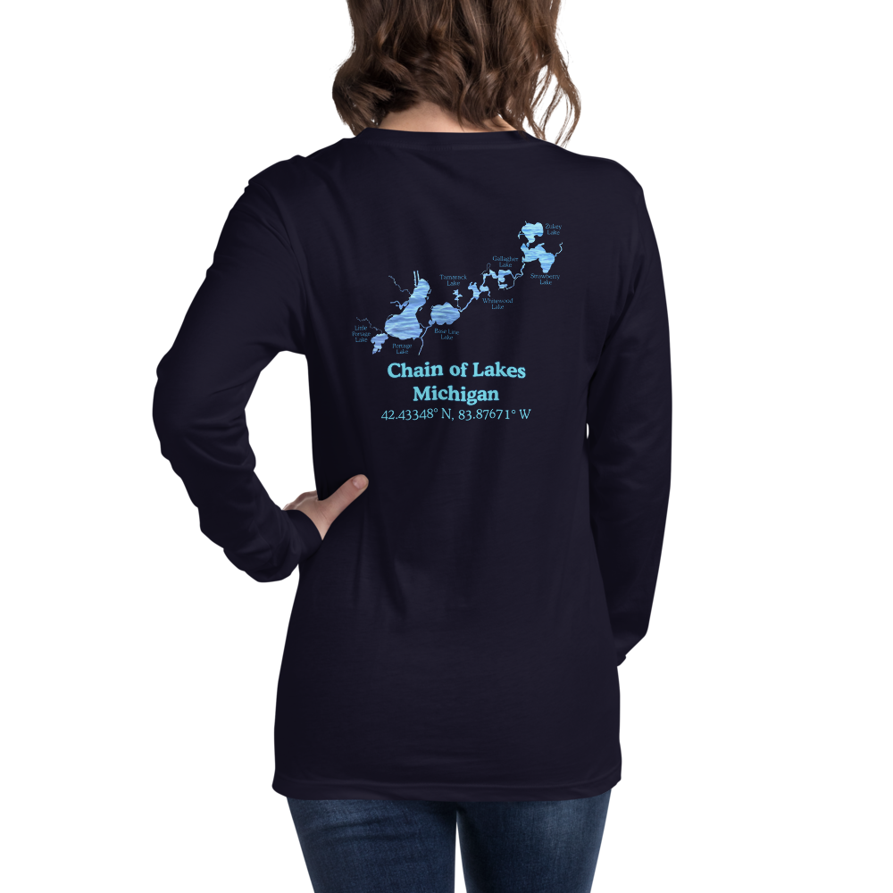 Chain of Lakes Long Sleeve Unisex T-shirt