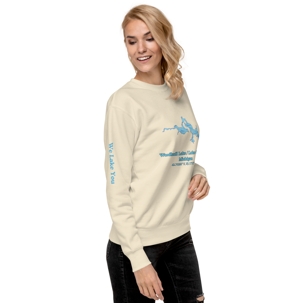 Woodhull Lake / Lake Oakland Premium Unisex Sweatshirt