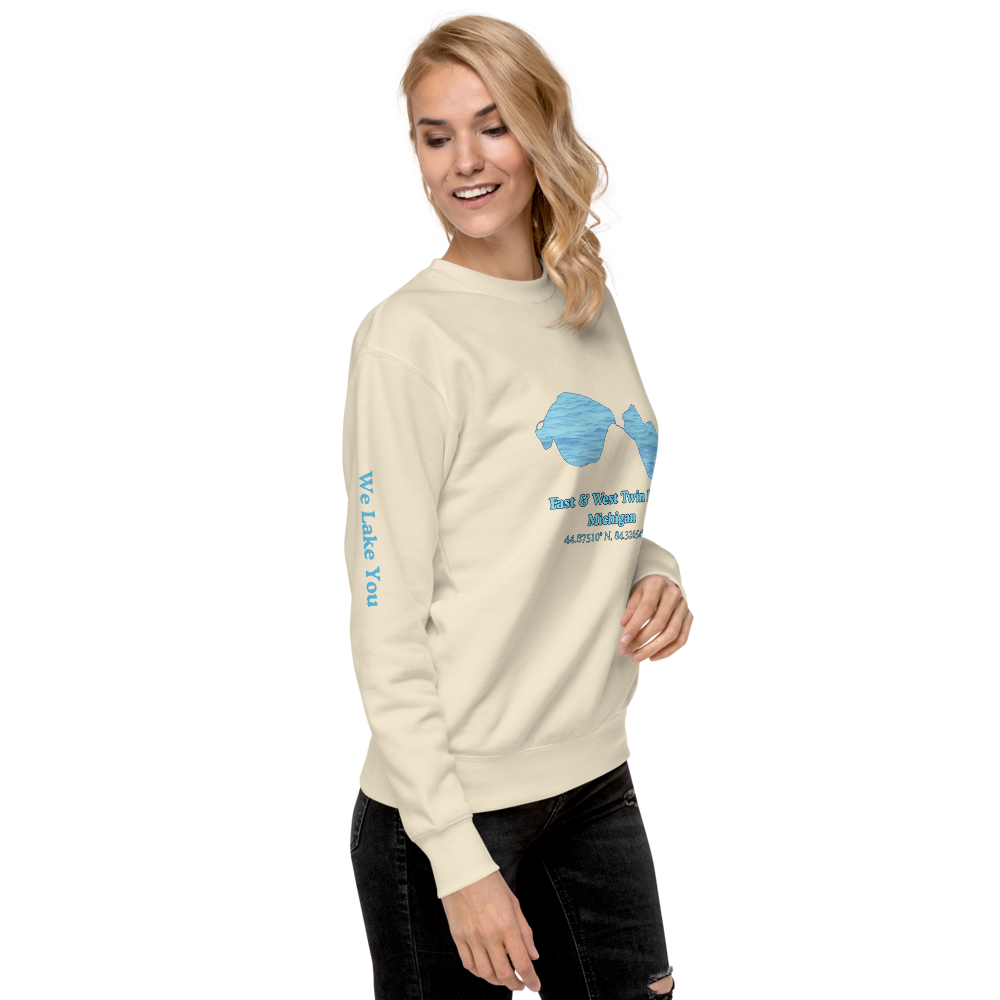 East & West Twin Lake Premium Unisex Sweatshirt
