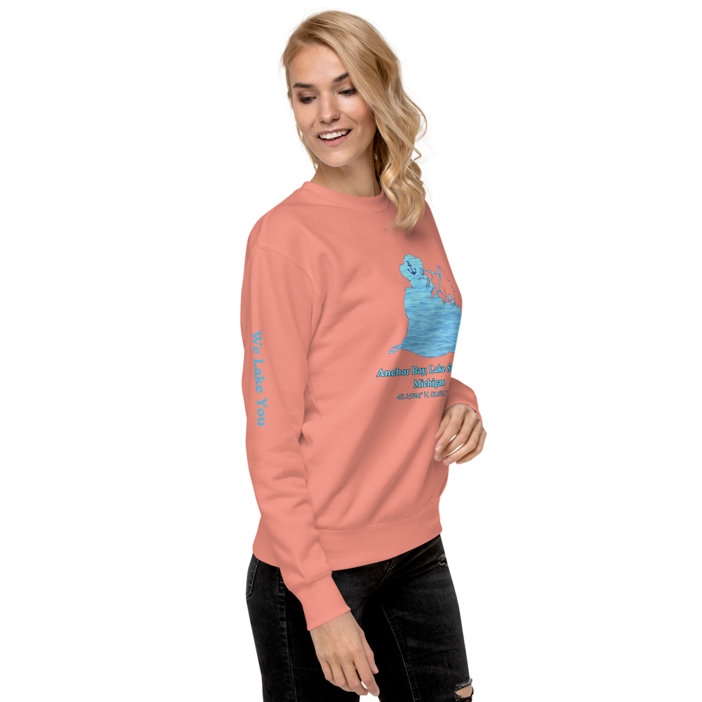 Anchor Bay, Lake St. Clair Premium Unisex Sweatshirt