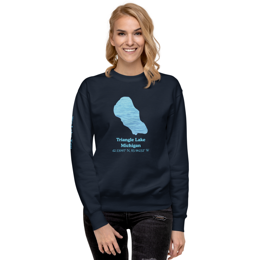 Triangle Lake Premium Unisex Sweatshirt