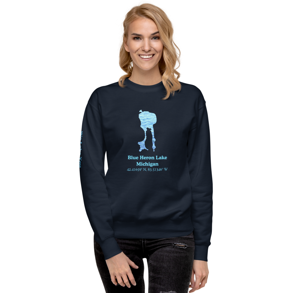 Blue Heron Lake Premium Unisex Sweatshirt