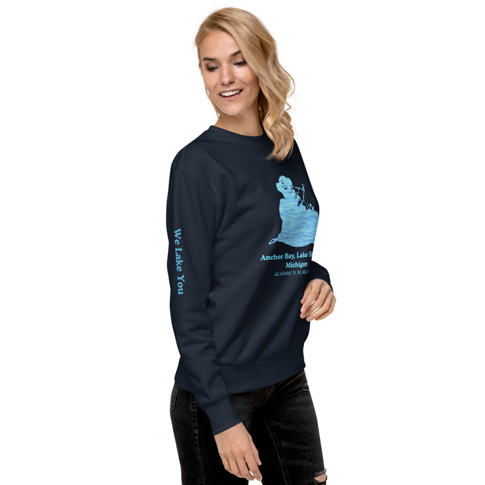 Anchor Bay, Lake St. Clair Premium Unisex Sweatshirt