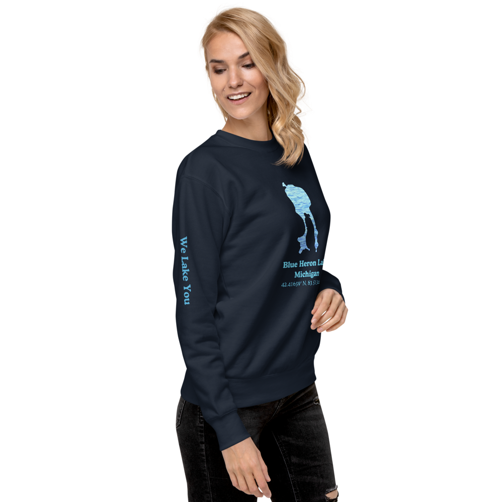 Blue Heron Lake Premium Unisex Sweatshirt