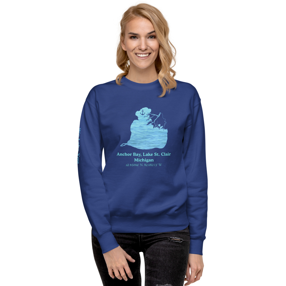 Anchor Bay, Lake St. Clair Premium Unisex Sweatshirt
