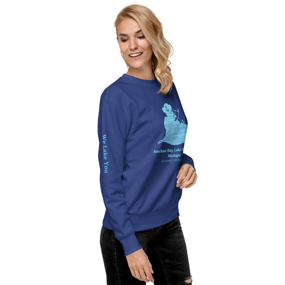 Anchor Bay, Lake St. Clair Premium Unisex Sweatshirt