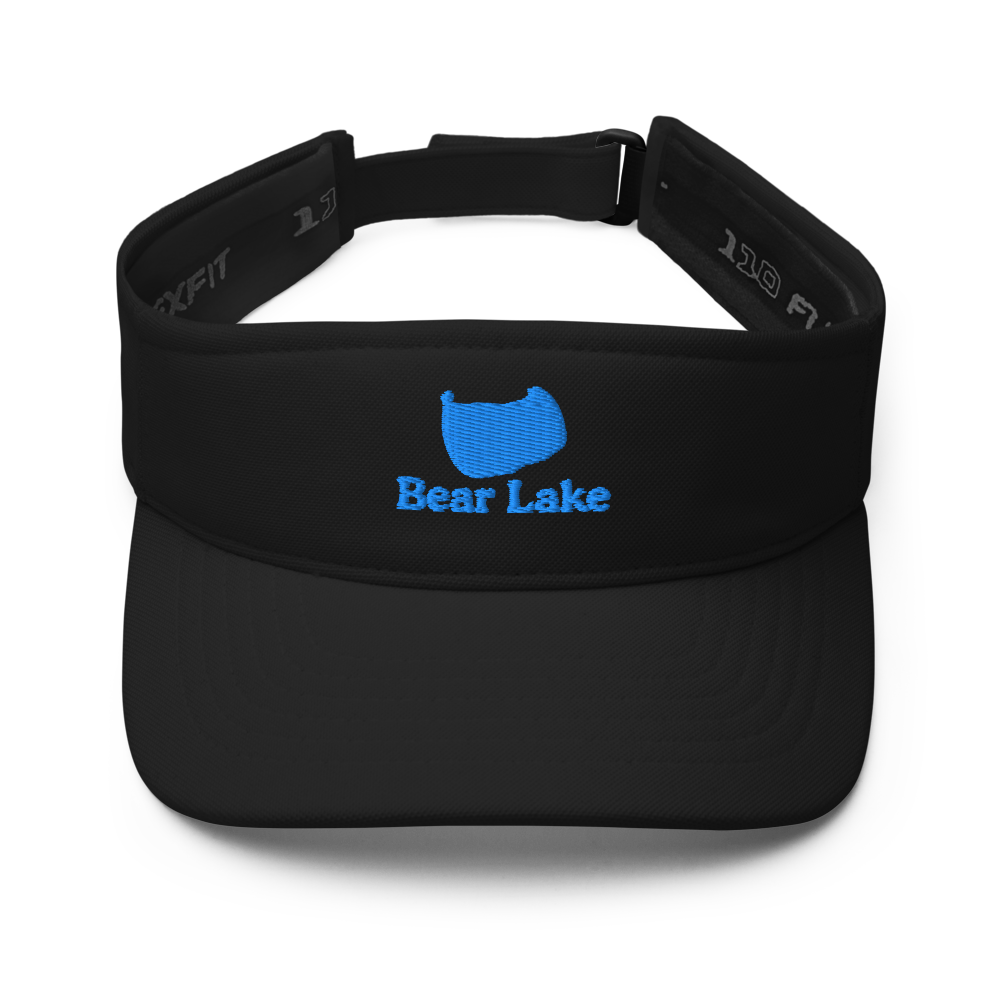 Bear Lake Visor with embroidered artwork & adjustable velcro strap